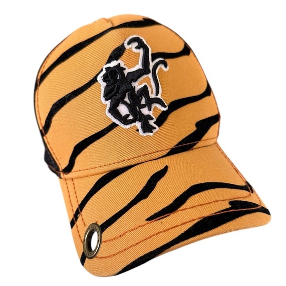 Other - Vintage Red Monkey Tiger Stripe Trucker Hat Limited Edition Unisex Cap Y2K Rad